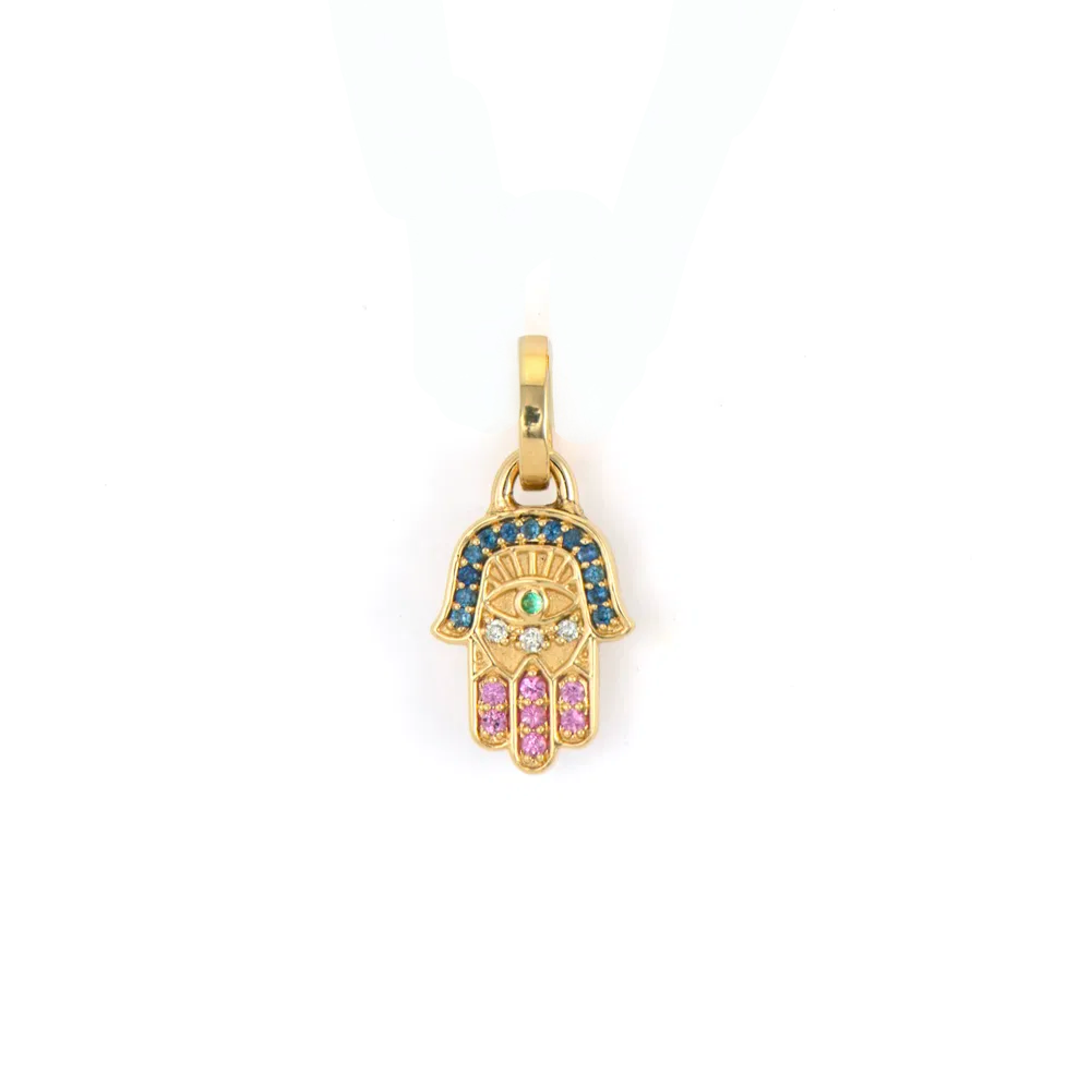 Medium Bejeweled Hamsa Pendant