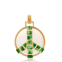 Midsize Gemstone Peace Pendant