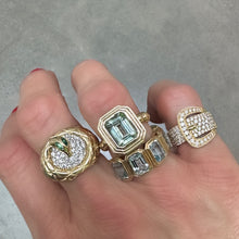 Milestones by AB for Eriness Emerald & Diamond Coiled Snake Ring