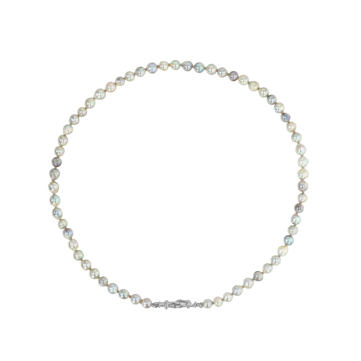 Mini Blue Akoya Pearl Necklace