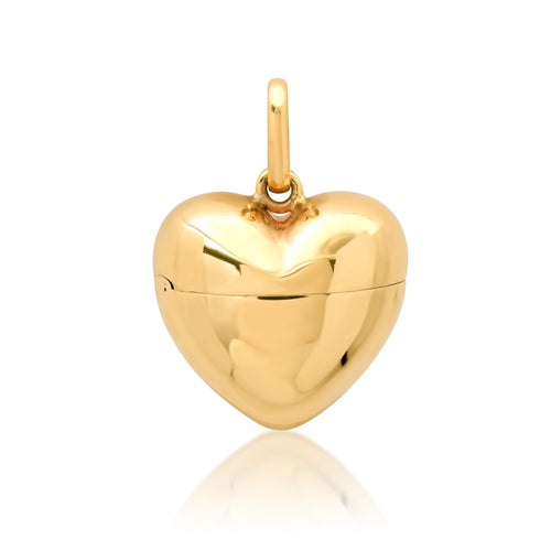 Mini Gold Heart Locket Pendant