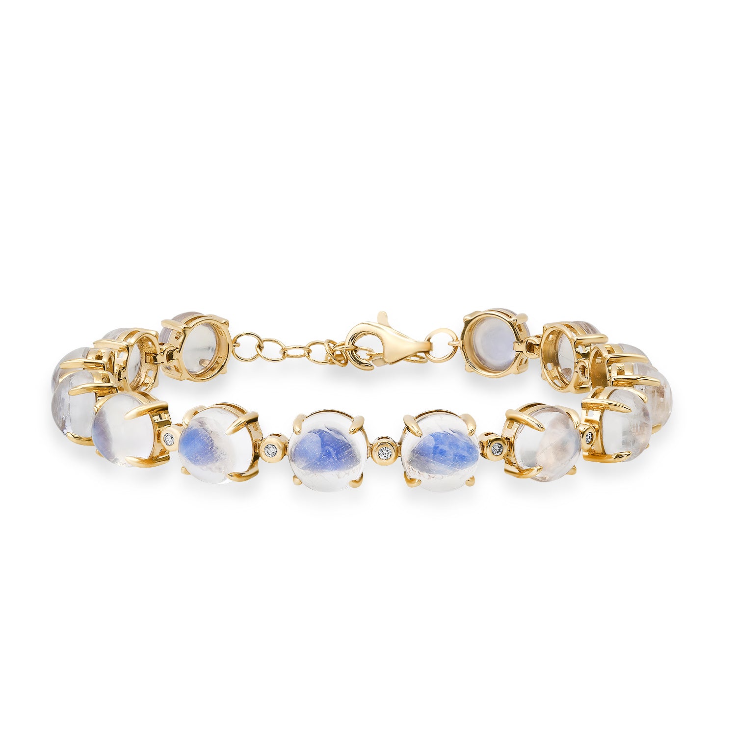 Moonstone Cabochon Tennis Bracelet
