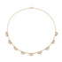 Trio Diamond Droplet Beaded Necklace