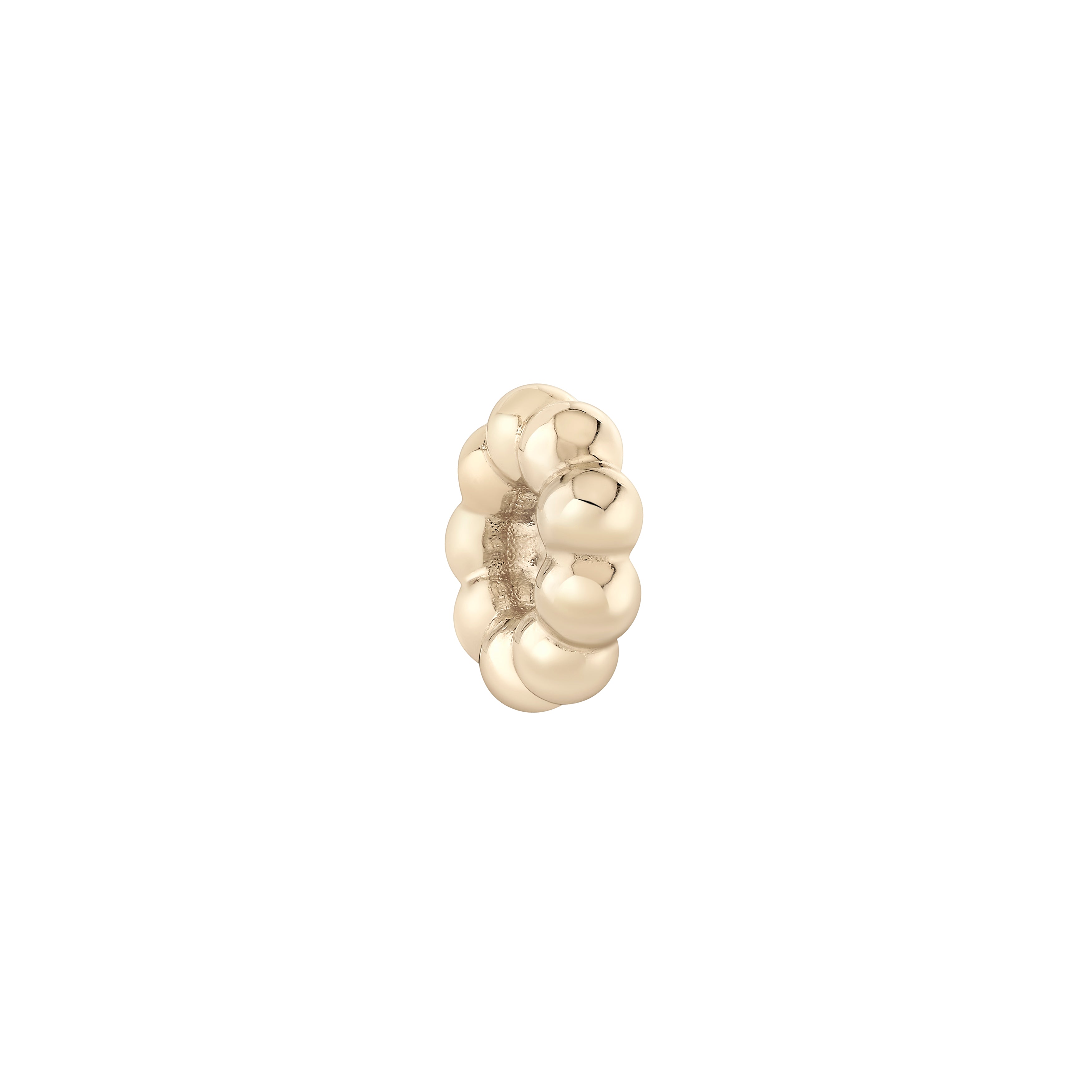 Mochi Donut Gold Rondelle Bead
