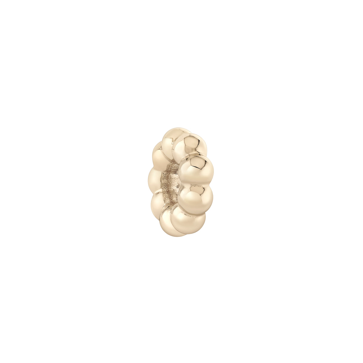 Mochi Donut Gold Rondelle Bead