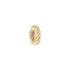 Cruller Donut Gold Rondelle Bead