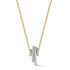 Thoby Gold & Diamond or All Diamond Statement Spiral Necklace