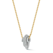 Thoby Gold & Diamond or All Diamond Statement Spiral Necklace