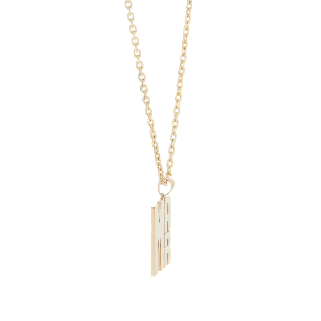 Lucky Strike Custom Monogram Pendant Necklace