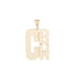 Lucky Strike Custom Monogram Pendant Necklace