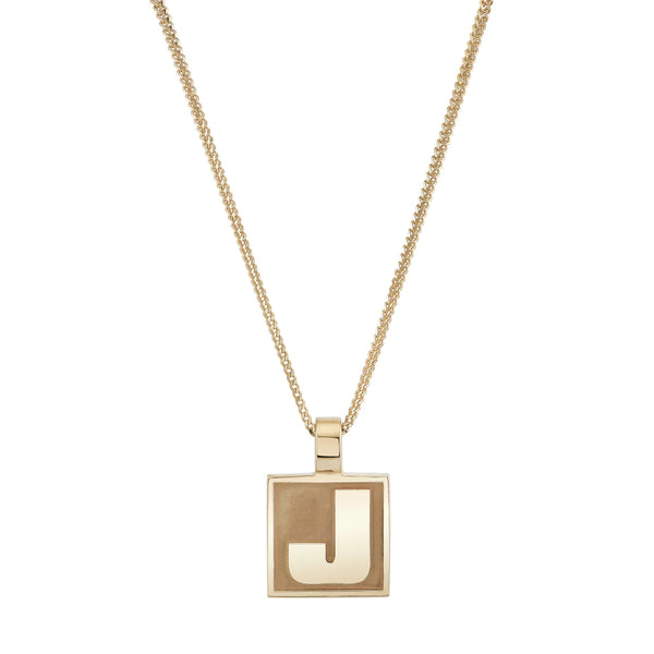 Varsity Initial Pendant Necklace Milestones by Ashleigh Bergman