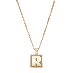 Helena Rose Slide-On Chunky Initial Necklace