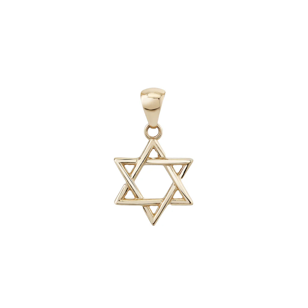 Star of David Talisman Charm Necklace