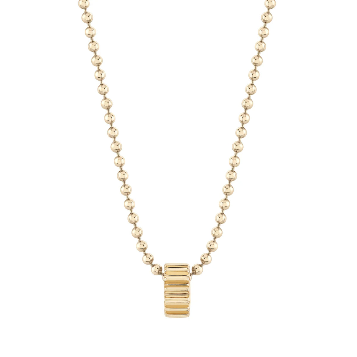 Rigid Gold Rondelle Bead