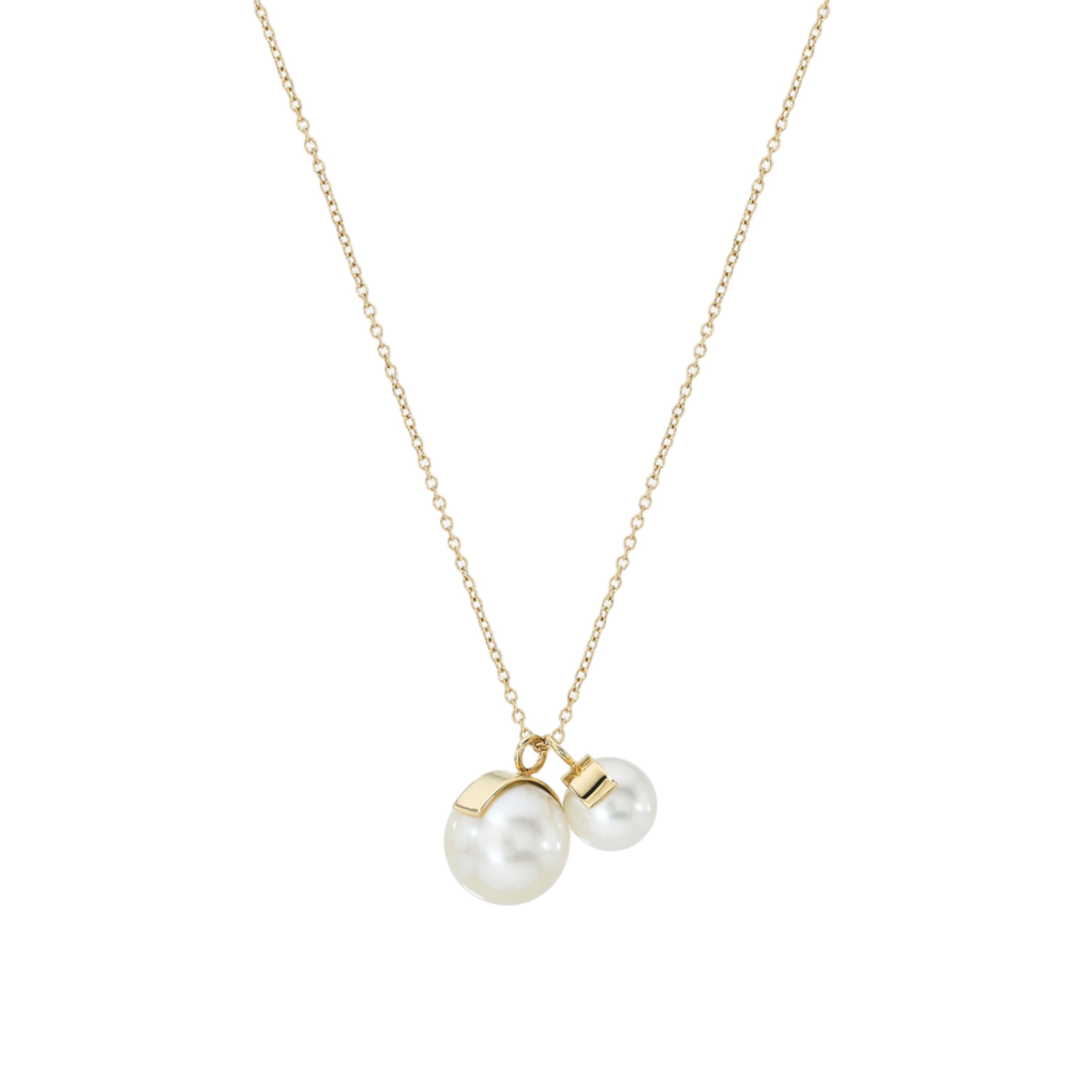Aalto Round Pearl Duo Necklace