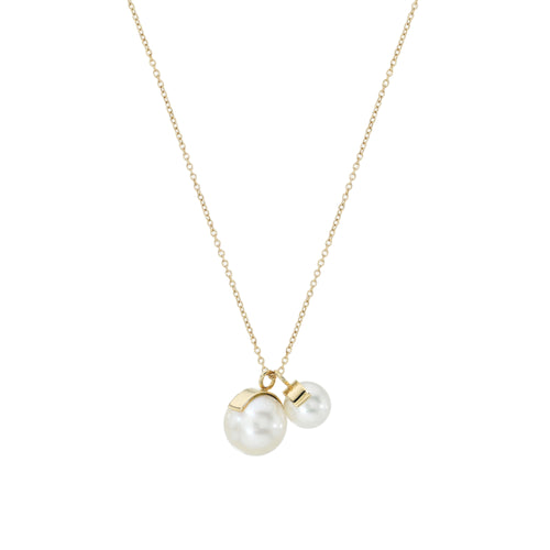 Aalto Round Pearl Duo Necklace
