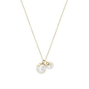 Aalto Round Pearl Duo Necklace