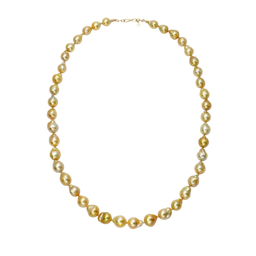 Beatrice South Sea Yellow Pearl Necklace