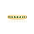 Nine Round Gemstone Skinny Ring