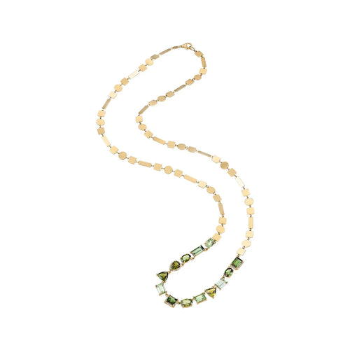 One of a Kind Green Rock Candy Shine Necklace