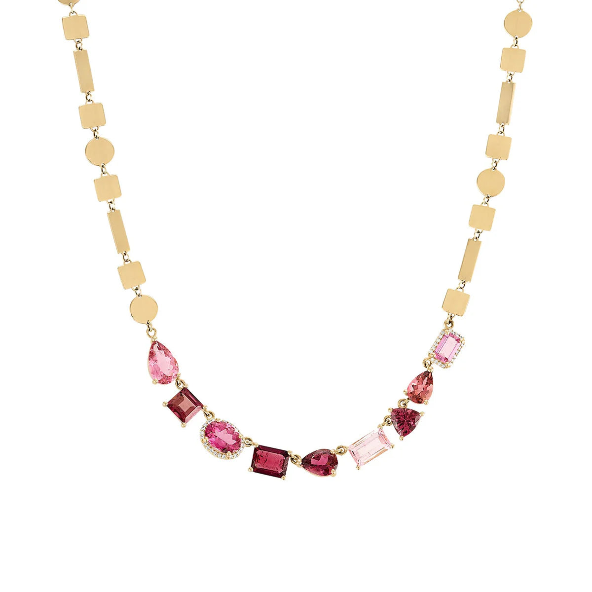 One of a Kind Pink Rock Candy Shine Necklace