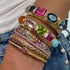 One of a Kind Rainbow Gemmy Cuff Bangle Bracelet