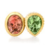 One of a Kind Toi & Moi Party Time Zircon & Green Tourmaline Ring