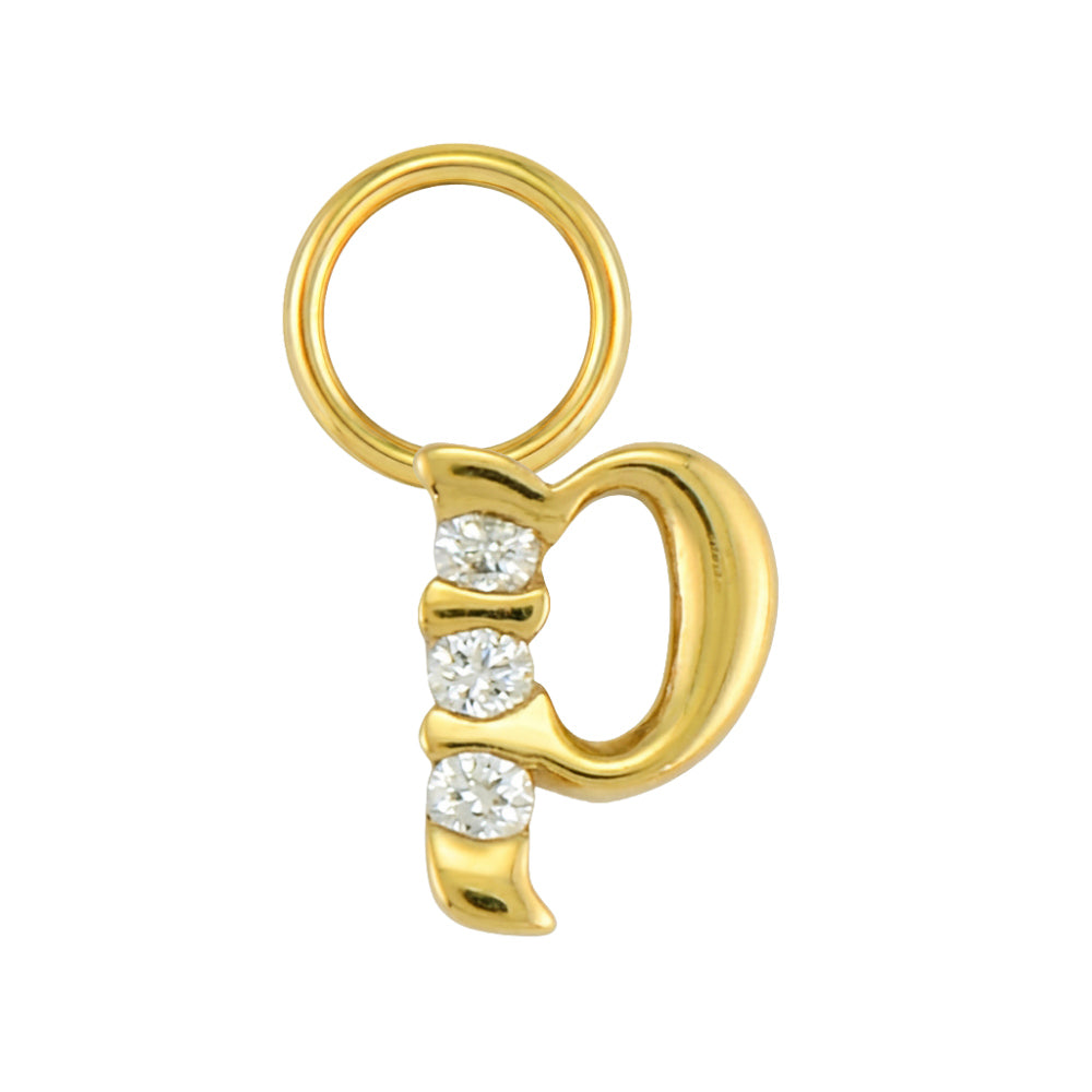 Mini Diamond Initial Charm