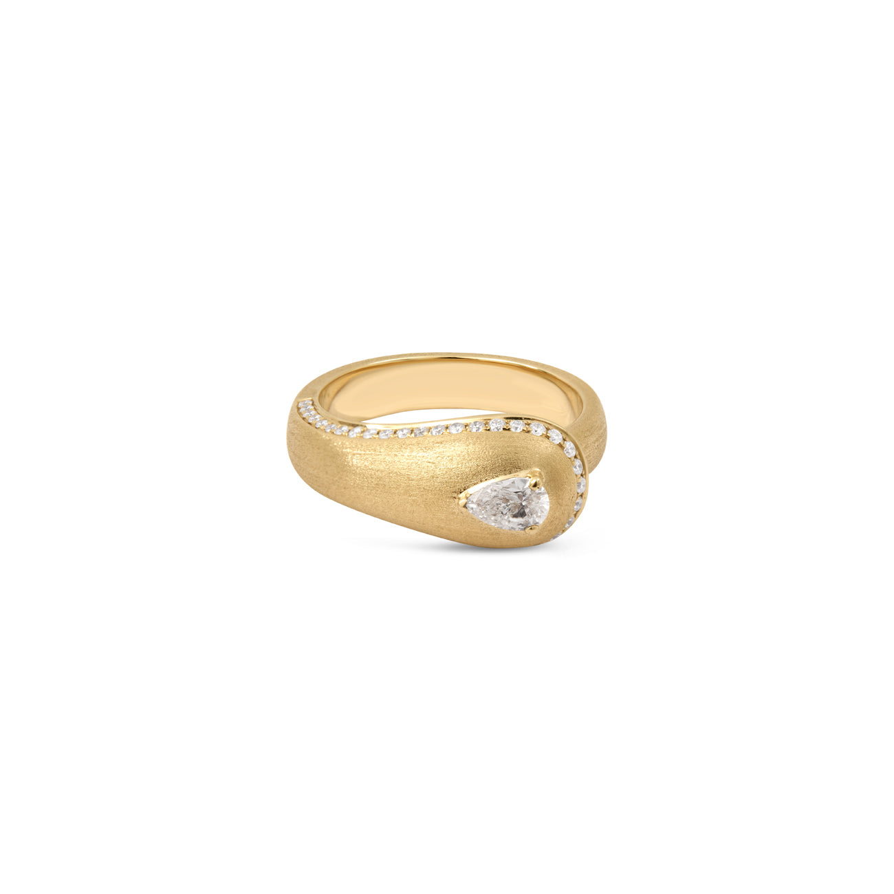 Prestige Pave Diamond or Satin Diamond Ring