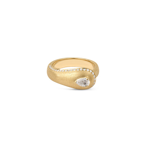Prestige Pave Diamond or Satin Diamond Ring