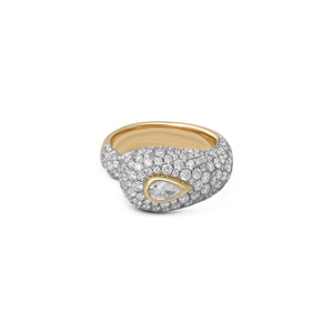 Prestige Pave Diamond or Satin Diamond Ring