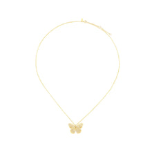 Pave Diamond Jumbo Butterfly Necklace