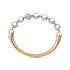 Pave Diamond & Gold Ball Bangle Bracelet