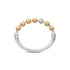 Pave Diamond & Gold Ball Bangle Bracelet
