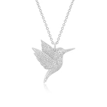 Pave Diamond Hummingbird Necklace