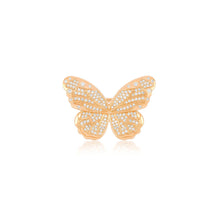 Pave Diamond Jumbo Butterfly Signet Ring