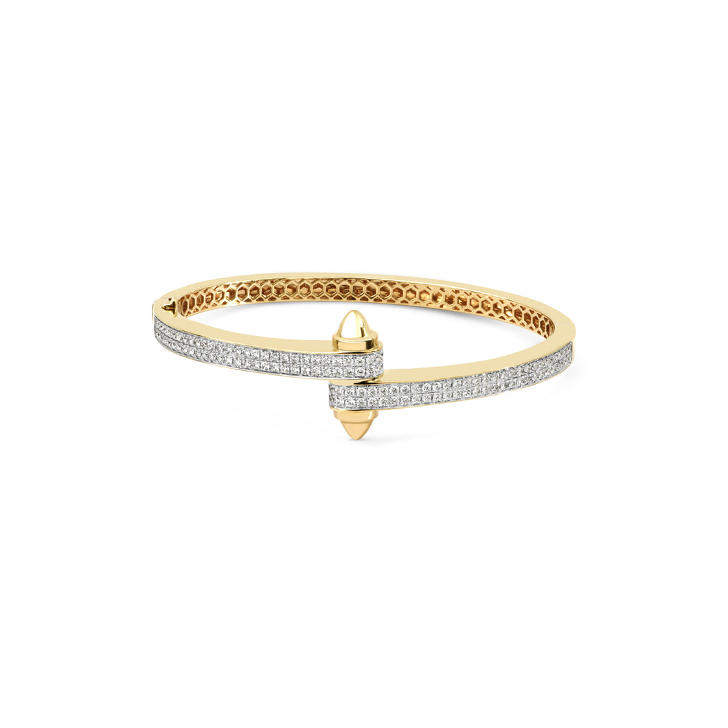 Pave Diamond Storm Bangle Bracelet