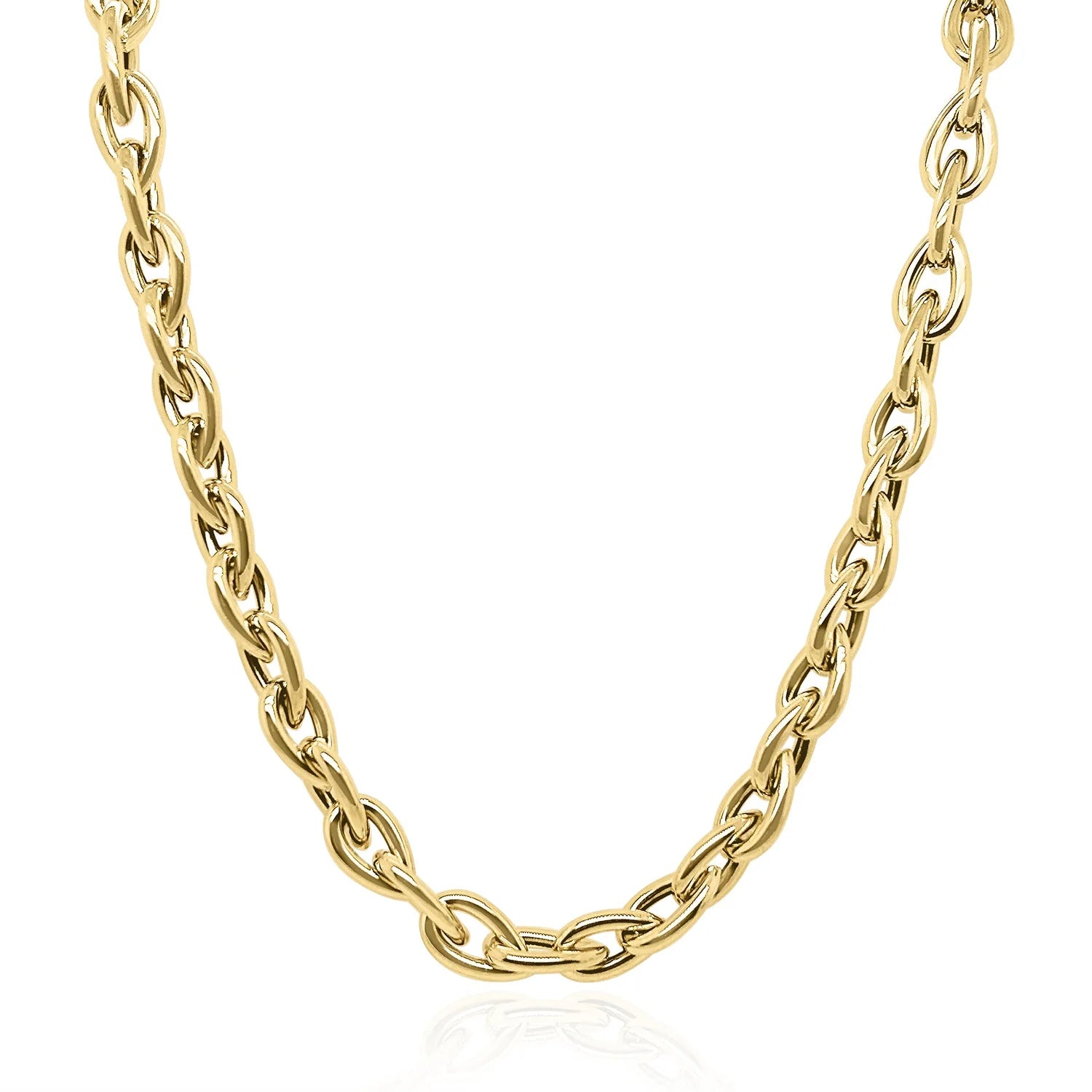 Large Pear Link Chain Necklace