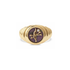 Petite Grey Mother of Pearl Zodiac Ring