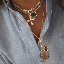 Petite Bezel Set Diamond Tennis Necklace