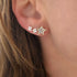 Diamond Fleur Stud Earrings
