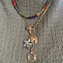 Half & Half Rolo Chain Lariat Necklace