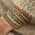 Twisted Pave Diamond & Gold Bangle Bracelet