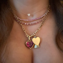 Full Cut Diamond Heart Choker Necklace