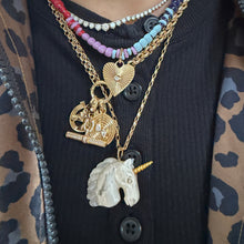 Half & Half Rolo Chain Necklace