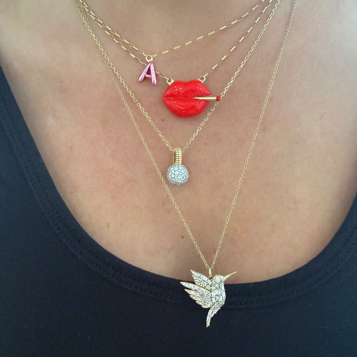 Mini Letter Balloon Necklace