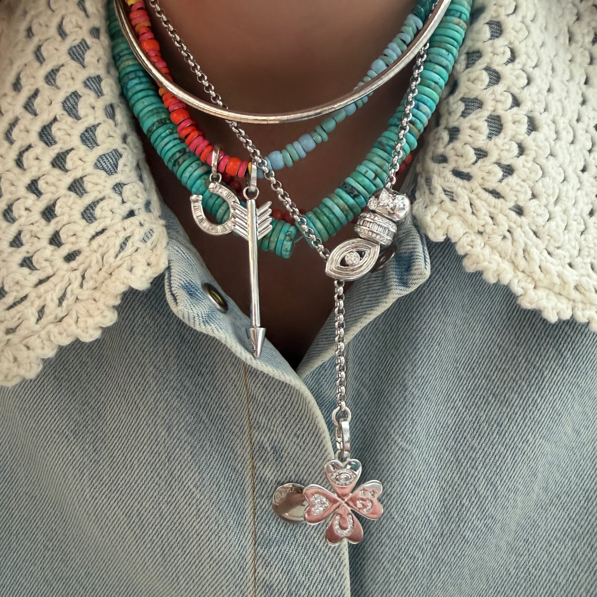 XL Charm Enhancing Turquoise Necklace
