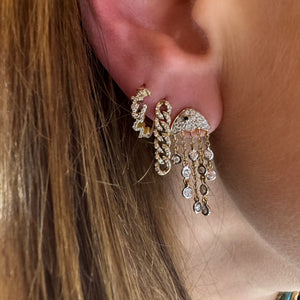 Diamond Don't Be Jelly Floating Drop Earrings