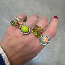 Reversible Gemstone & Enamel Compass Ring with Diamonds