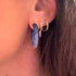 Mini Pyramid Huggie Hoop Earrings